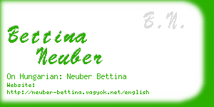 bettina neuber business card